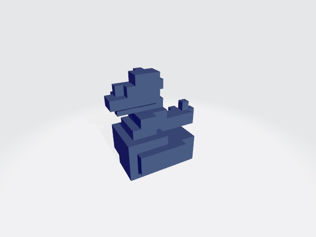 LEGO brick duck model